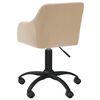 vidaXL Esszimmerst&uuml;hle 2 Stk. Drehbar Creme Stoff