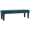 vidaXL Boxspringbett mit Matratze Dunkelblau 140x190 cm Samt