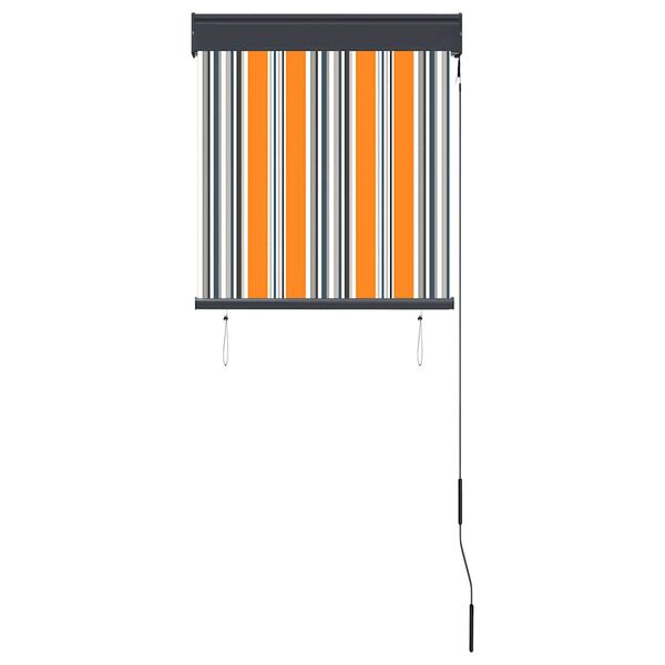 vidaXL Au&szlig;enrollo 60 x 250 cm Gelb und Blau
