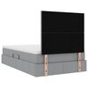 vidaXL Aufbewahrungsbett mit Matratze Hellgrau 120 x 190 cm Stoff