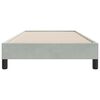 vidaXL Boxspringbett ohne Matratze Hellgrau 100x210 cm Samt