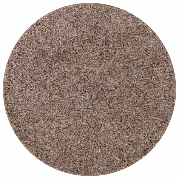 vidaXL Anti-Rutsch Shaggy Teppich Braun 160 x 160 cm PP
