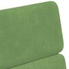 vidaXL Esszimmerst&uuml;hle mit Rollen 2 pcs Hellgr&uuml;n 58 x 65 x 98 cm Samt