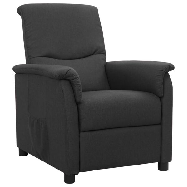 vidaXL Relaxsessel Dunkelgrau Stoff
