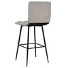 vidaXL Barhocker 2 Stk. Hellgrau Samt