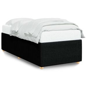 vidaXL Bettgestell ohne Matratze Schwarz 90x200 cm Stoff