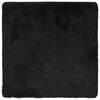 vidaXL Teppich Shaggy Hochflor NAVARRA Schwarz 120x120 cm Polyester