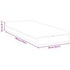 vidaXL Matratze Wei&szlig; und Grau 90 x 190 cm Jacquard-Stoff