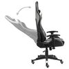 vidaXL Gaming-Stuhl Drehbar Wei&szlig; PVC