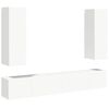 vidaXL 5-tlg. TV-Schrank-Set Wei&szlig; Holzwerkstoff