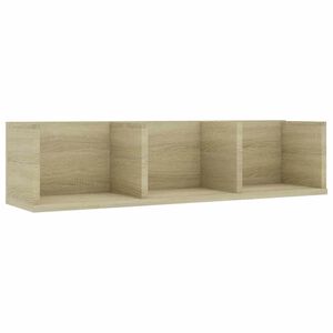 vidaXL CD-Wandregal Sonoma-Eiche 75x18x18 cm Holzwerkstoff