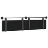vidaXL H&auml;ngevorderseite Schwarz 210 x 55 x 5 cm Antikes PU