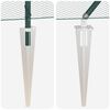 vidaXL Zaunpfosten Gr&uuml;n 50 x 0,5 m (13 mm Masche) Stahl und PVC