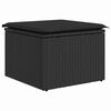 vidaXL Gartensofa-set 7 pcs Schwarz Poly-Rattan