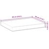 vidaXL Schweberegale 3 Stk. 60x30x4 cm Massivholz Akazie &Ouml;lbehandelt