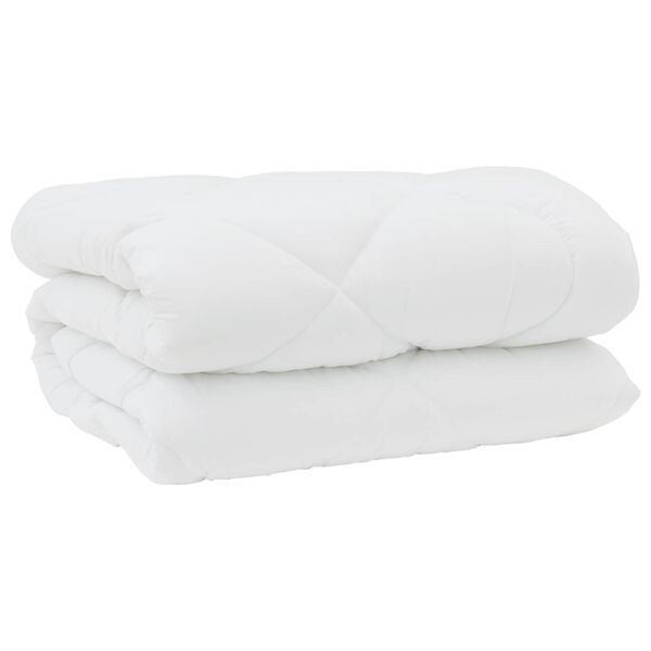vidaXL Decke mit Kissen 3 pcs Wei&szlig; Mikrofaser und Daunenfedern