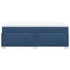 vidaXL Boxspringbett mit Matratze Blau 120x190 cm Stoff