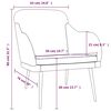 vidaXL Sessel Blau 63x76x80 cm Samt
