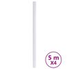 vidaXL M&ouml;belfolien Selbstklebend Mattwei&szlig; 90x500 cm PVC