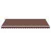vidaXL Markise Manuell mit LED Braun 500x350 cm
