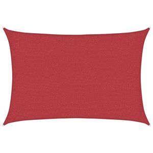 vidaXL Sonnensegel 160 g/m&sup2; Rot 2x2,5 m HDPE