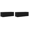 vidaXL TV-Schr&auml;nke 2 Stk. Schwarz Eichen-Optik 80x31x25,5 cm