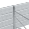 vidaXL Garten-Hochbeet 320x80x45 cm Verzinkter Stahl Silber