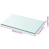 vidaXL Regalboden Glas Transparent 30x15 cm