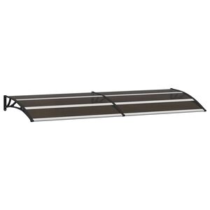 vidaXL Vordach Schwarz 240x75 cm PC