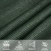 vidaXL Sonnensegel 160 g/m&sup2; Dunkelgr&uuml;n 3,5x3,5x4,9 m HDPE