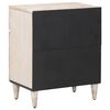 vidaXL Bettkasten mit Schubladen Wei&szlig; 50 x 33 x 60 cm Massivholz Mango