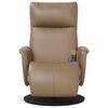 vidaXL Massagesessel mit Fu&szlig;teil Cappuccino-Braun Kunstleder