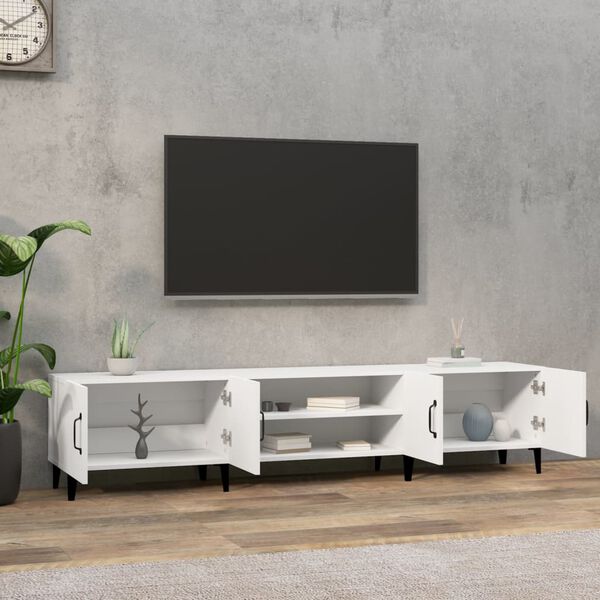 vidaXL TV-Schrank Weiß 180 x 31,5 x 40 cm Holzwerkstoff