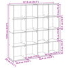 vidaXL B&uuml;cherregal R&auml;uchereiche 137,5x29x137,5 cm Holzwerkstoff
