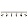 vidaXL Deckenstrahler mit Strahlern Nickel 73 x 6,5 x 11,5 cm Metall