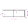 vidaXL Wandregal Dunkelbraun 120x40x(2-4)cm Massivholz Eiche Behandelt