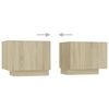 vidaXL TV-Schrank mit LED-Leuchten Sonoma-Eiche 180x35x40 cm