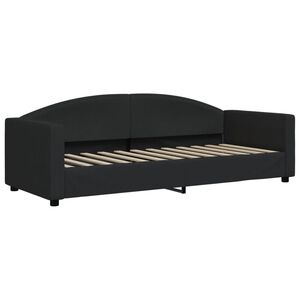 vidaXL Tagesbett Schwarz 80x200 cm Stoff