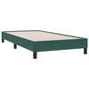 vidaXL Boxspringbett mit Matratze & LED Dunkelgr&uuml;n 100x210 cm Samt