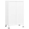 vidaXL Lagerschrank Industrial Wei&szlig; 70x40x115 cm Metall