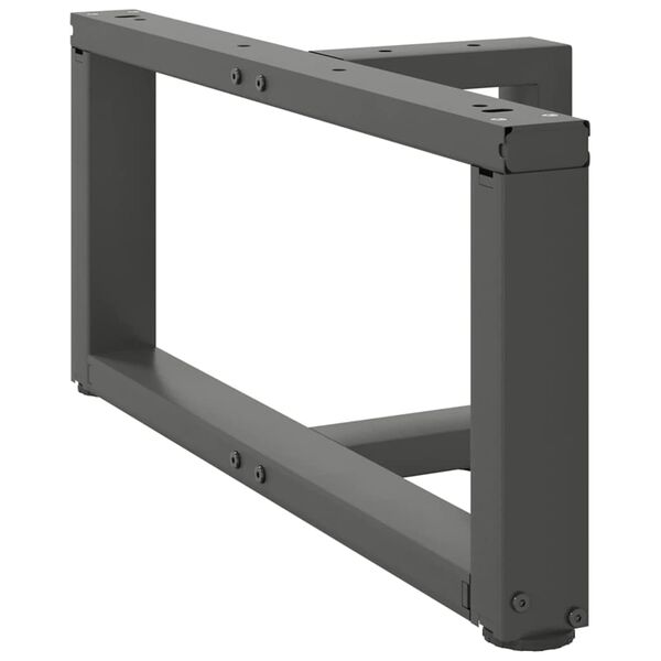vidaXL Couchtischbeine T-Form 2 Stk. Anthrazit 70x25x(30-31) cm Stahl