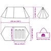 vidaXL Campingzelt 3 Personen Blau Wasserfest