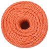 vidaXL Arbeitsseil Orange 14 mm 50 m Polypropylen