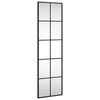 vidaXL Wandspiegel Schwarz 30x100 cm Rechteckig Eisen