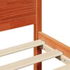 vidaXL Bettrahmen Wachsbraun 120 x 190 cm Massives Kiefernholz