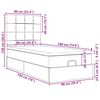 vidaXL Ottoman-Bett mit Matratze Dunkelgrau 90x190 cm Stoff