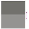 vidaXL Verdunkelungsrollo Grau 130x150cm Stoffbreite 126,6cm Polyester