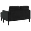 vidaXL 2-Sitzer-Sofa mit Chaiselongue L-f&ouml;rmig Schwarz 125 cm Samt