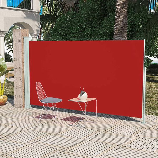 vidaXL Seitenmarkise 180x300 cm Rot