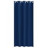 vidaXL Verdunkelungs-Vorh&auml;nge mit Ringen 2 pcs Dunkelblau 225 x 140 cm